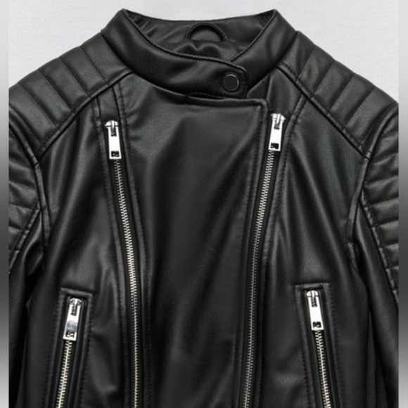 Zara Faux Leather Jacket - Picture 4 of 5